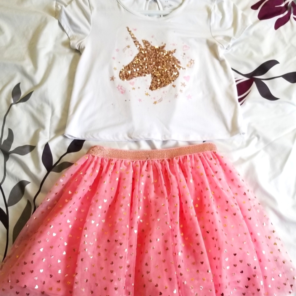 2 Piece Top + Skirt outfit for Girls